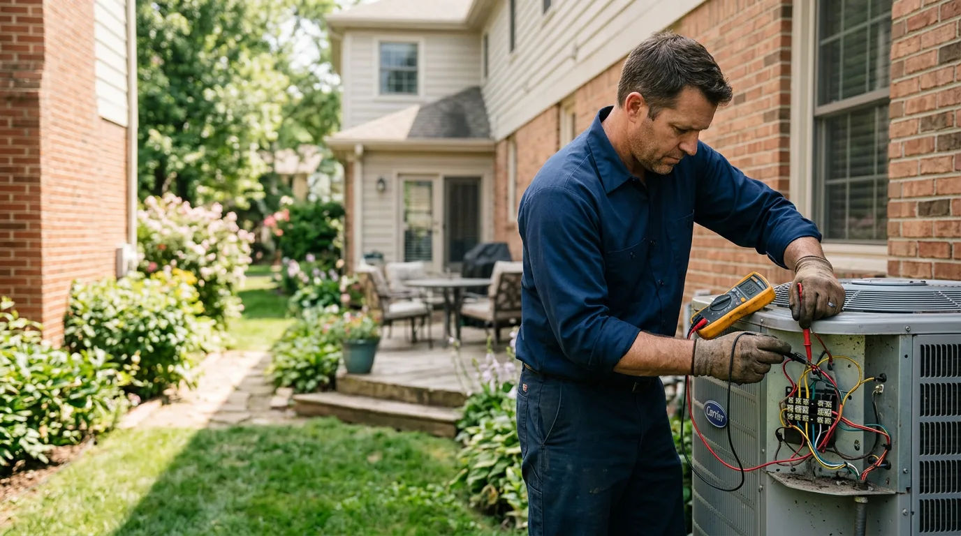 HVAC technician working near Jonesboro, IL